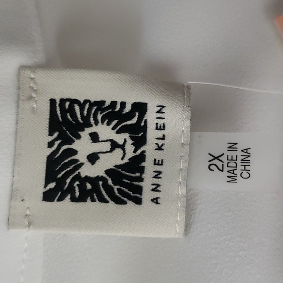 Anne Klein Womens Tie-Front Camellia Blouse Top size 2x New with tags - Picture 8 of 9